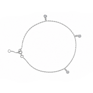 Celestial Trio Anklet in 925 sterling silver – main view