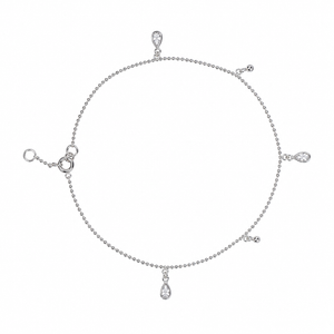 Celestial Teardrop Anklet in 925 sterling silver – main view