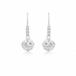 Celestial 10mm Crystal Drop Earrings in 925 sterling silver – main view