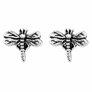 Dragonfly Whisper Stud Earrings in 925 sterling silver – main view
