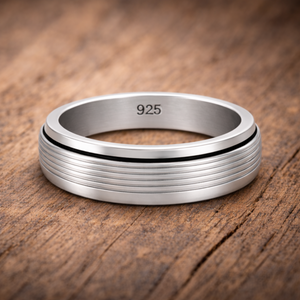 Groove Spinner Ring in 925 sterling silver – additional view