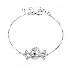 Skull & Crossbones Bracelet in 925 sterling silver – main view