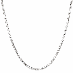 Twisted Oxidised Rope Chain in 925 sterling silver – side view