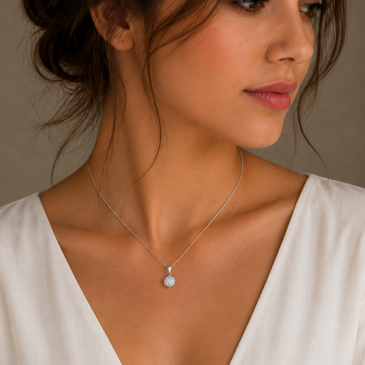 Celestial Crystal Sphere Pendant