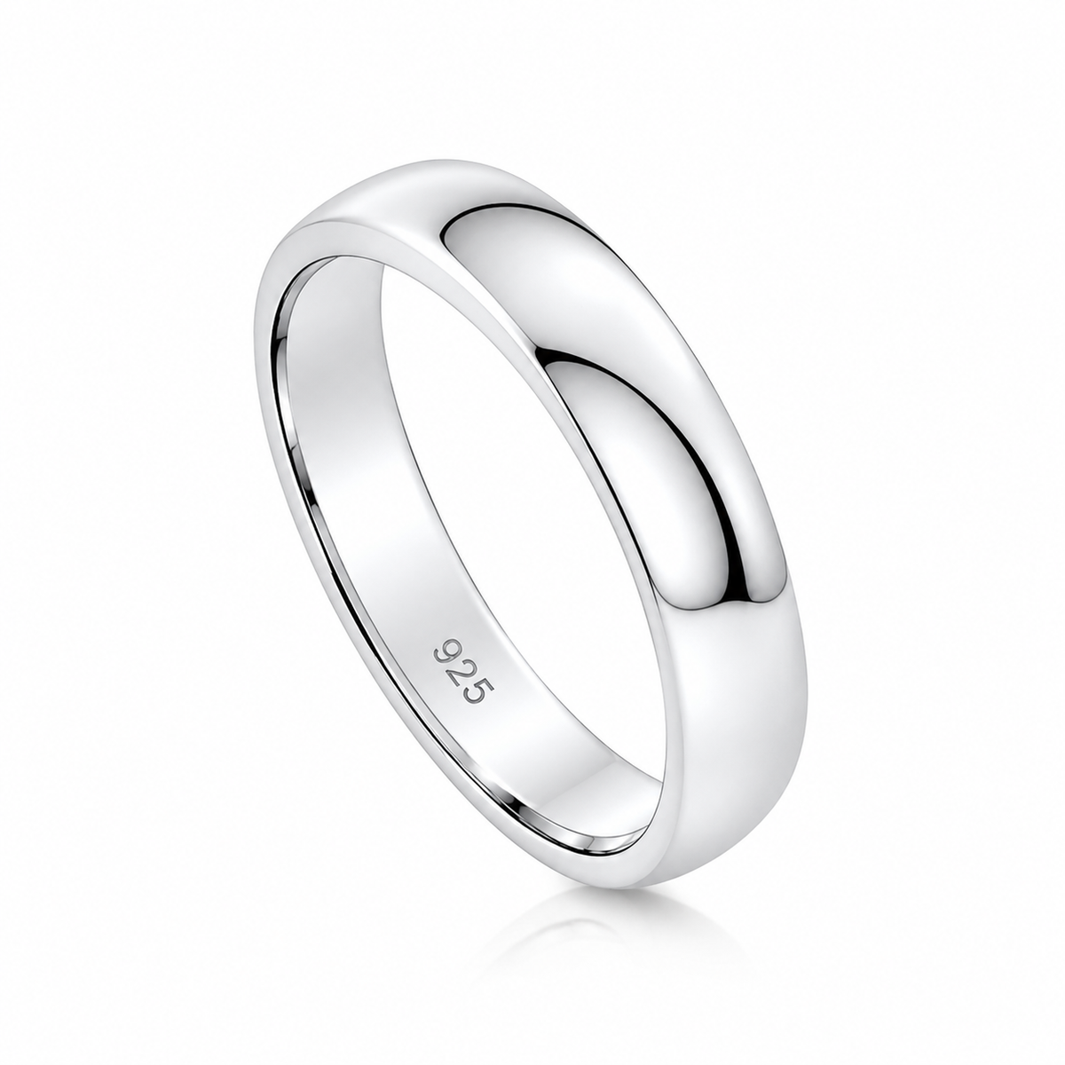 Classic Sterling Silver Wedding Band