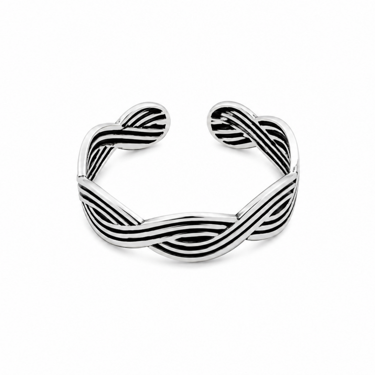 Élan Wave Toe Ring in 925 sterling silver – main view