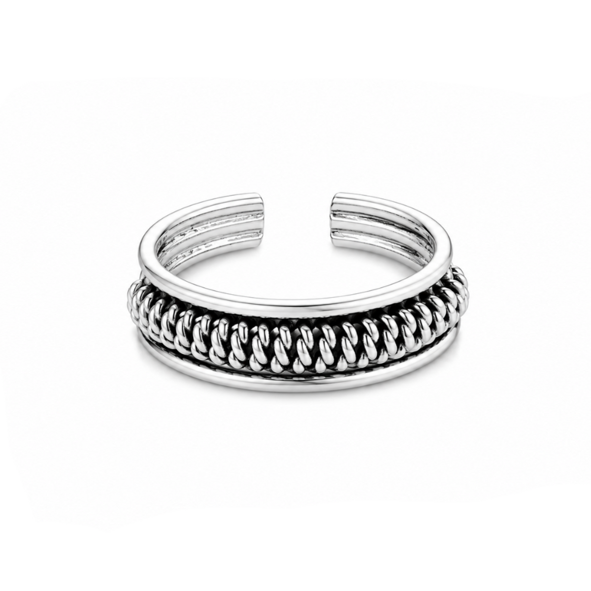 Aurelia Chainwave Toe Ring in 925 sterling silver – main view