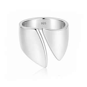 Adjustable Silver Thumb Cuff Ring in 925 sterling silver – main view