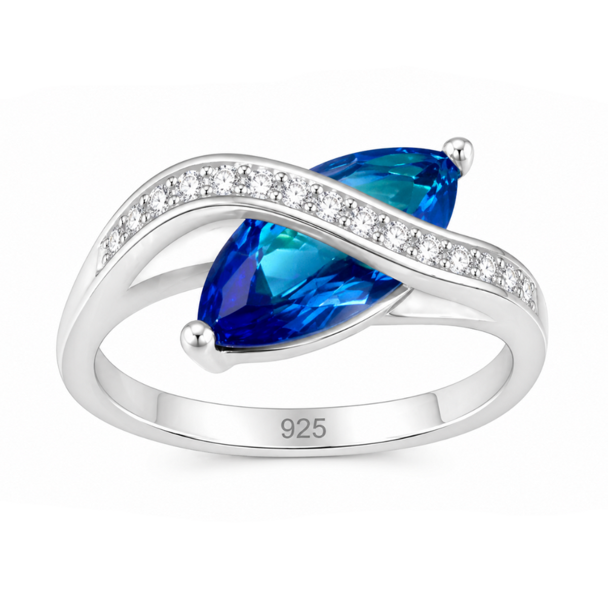Aurelia Marquise Crossover Ring