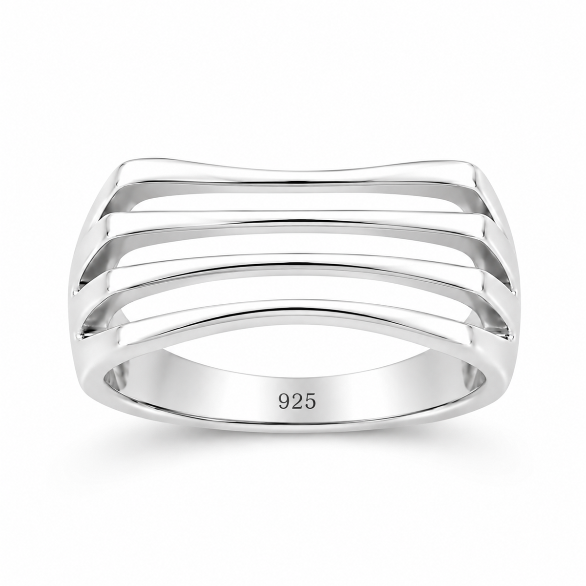 Aurelia Open Multi-Band Ring in 925 sterling silver – main view