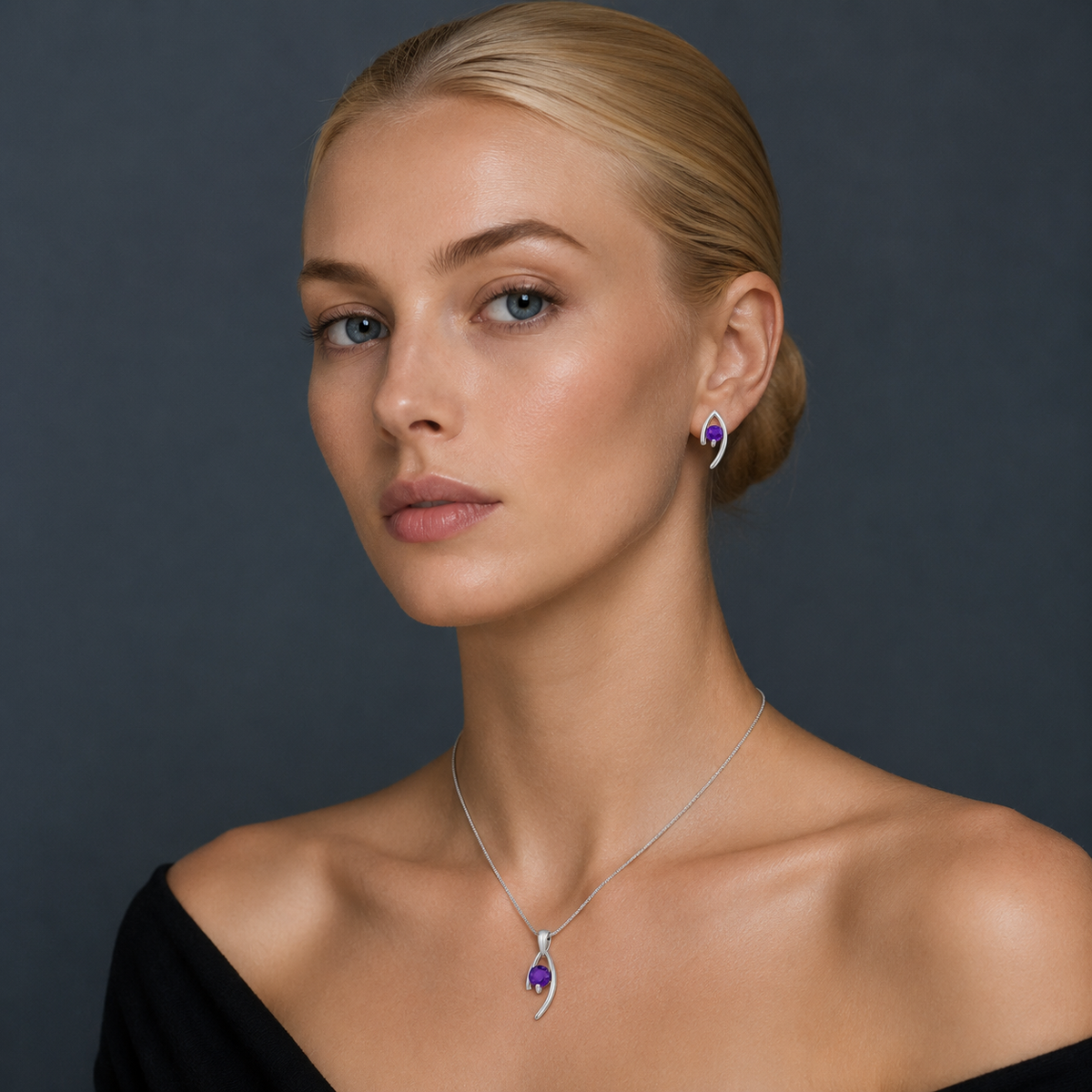 Aurielle Curve Violet Set