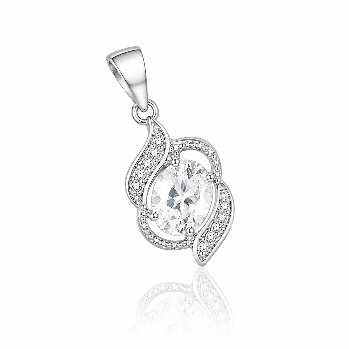 Blush Radiance Swirl Pendant