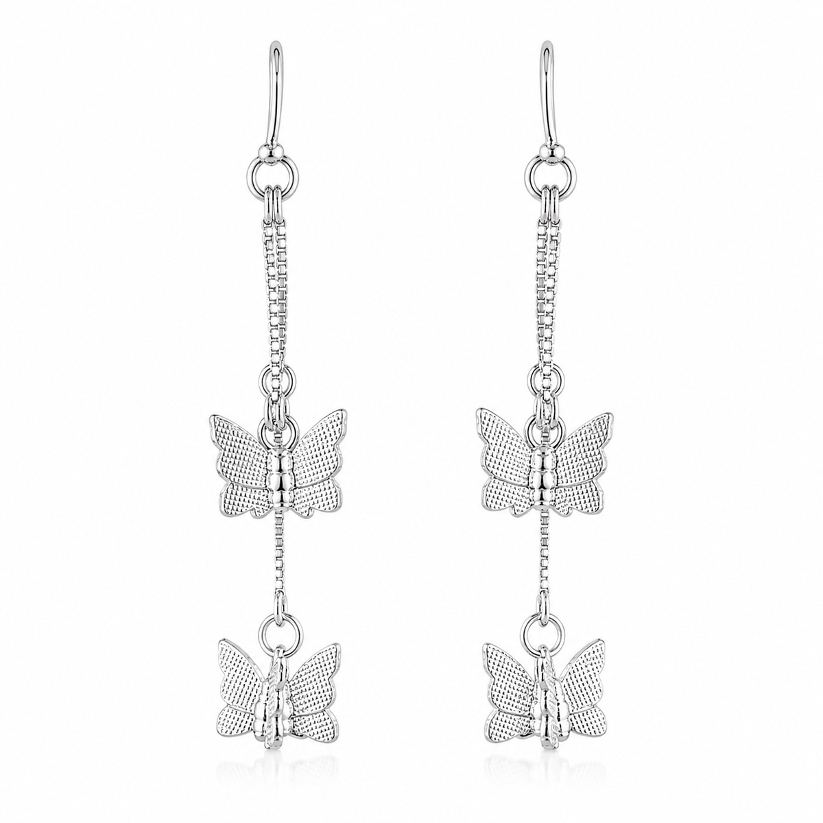 Celestial Butterfly Cascade Earrings in 925 sterling silver – main view