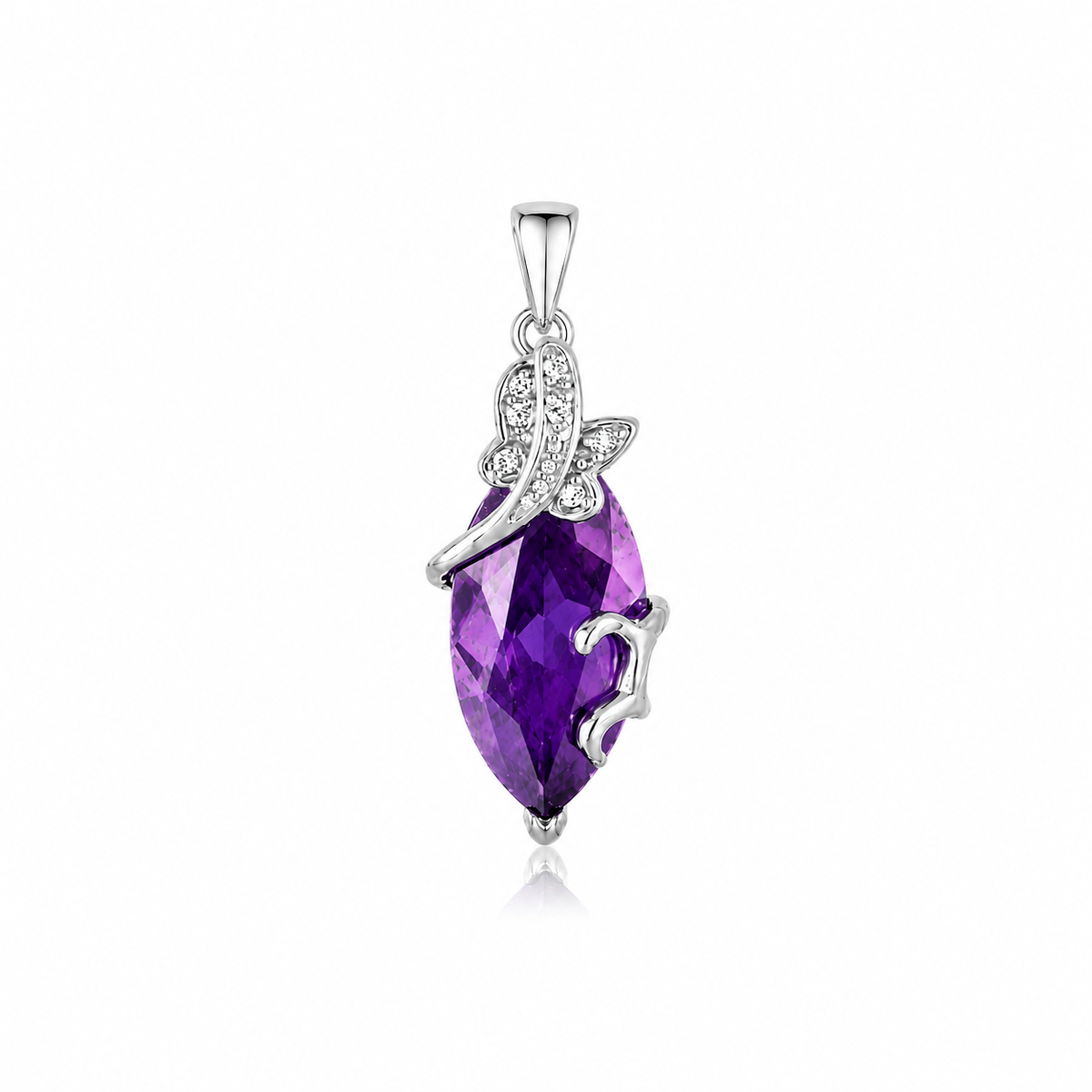 Celestial Leaf Marquise Pendant