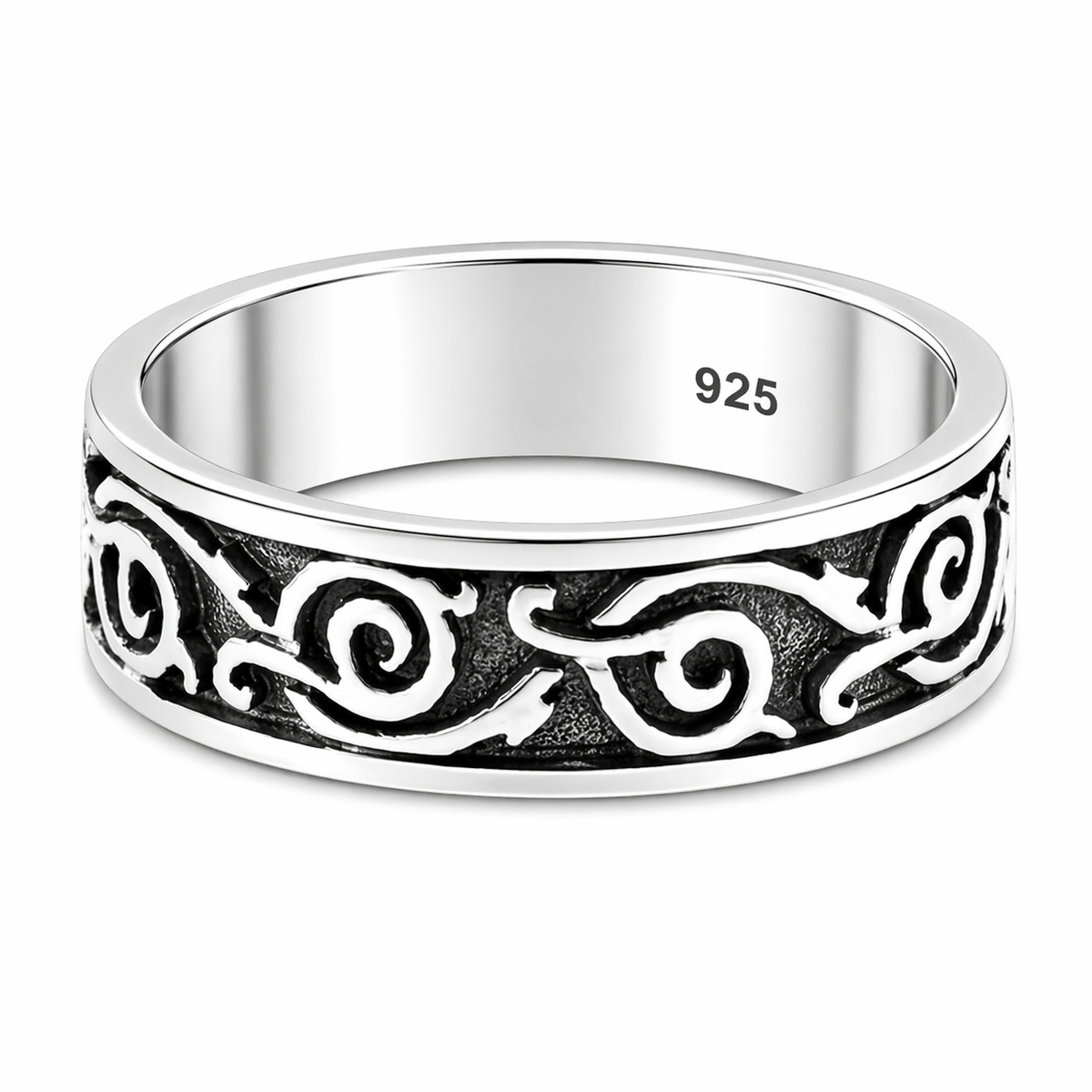 Celtic Spiral Lace Ring in 925 sterling silver – main view