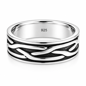 Celtic Weave Ring in 925 sterling silver – main view