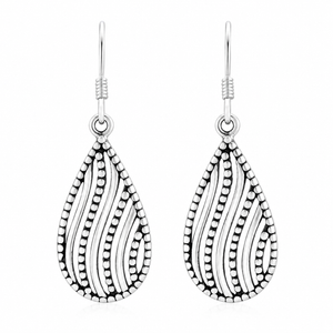 Luna Wave Teardrop Earrings in 925 sterling silver – main view
