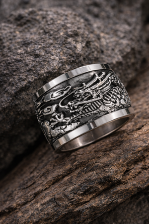 Dragon Spinner Ring in 925 sterling silver – additional view