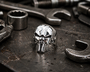 Punisher Skull Ring in 925 sterling silver – additional view