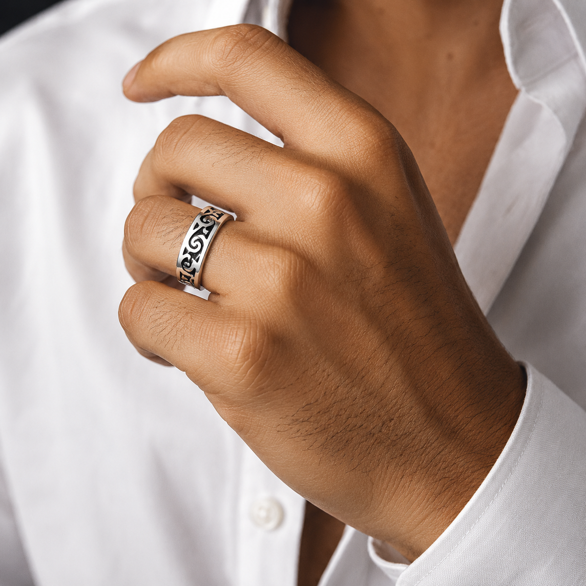 Spiral Tribal Ring