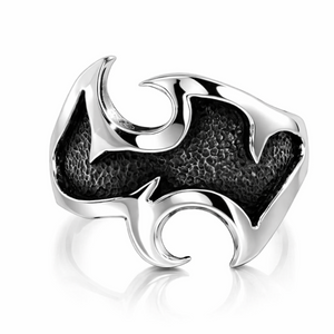 Tribal Blade Tattoo Ring in 925 sterling silver – main view