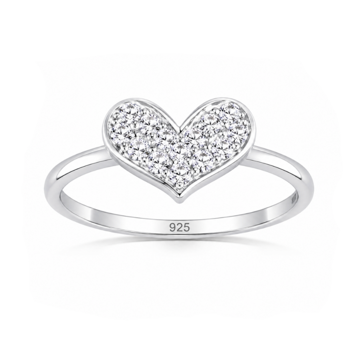 Micro Pavé Heart Ring