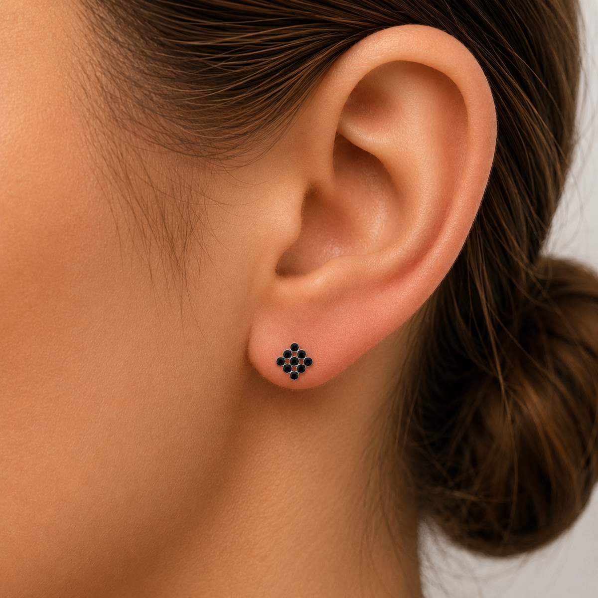 Midnight Mosaic Stud Earrings