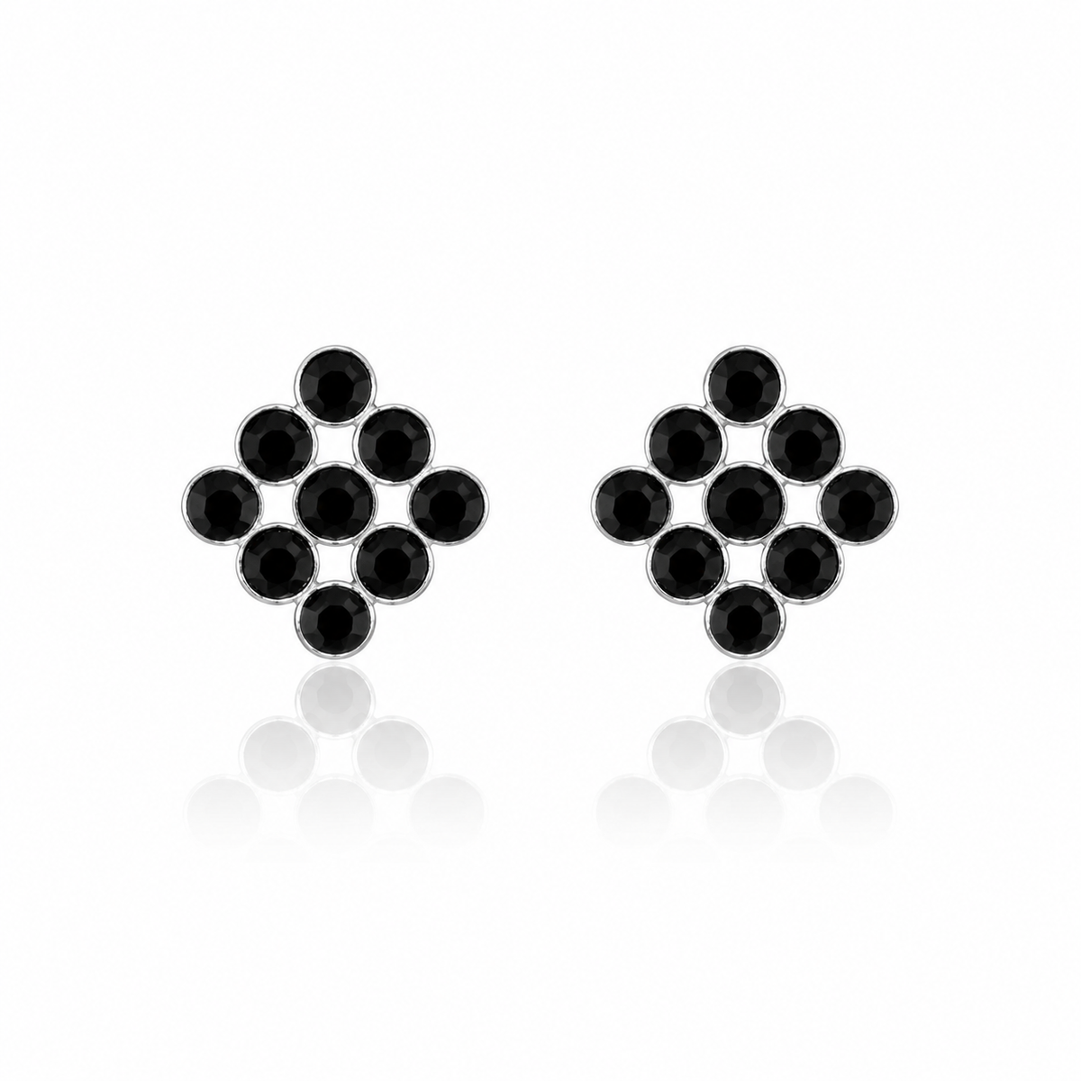 Midnight Mosaic Stud Earrings