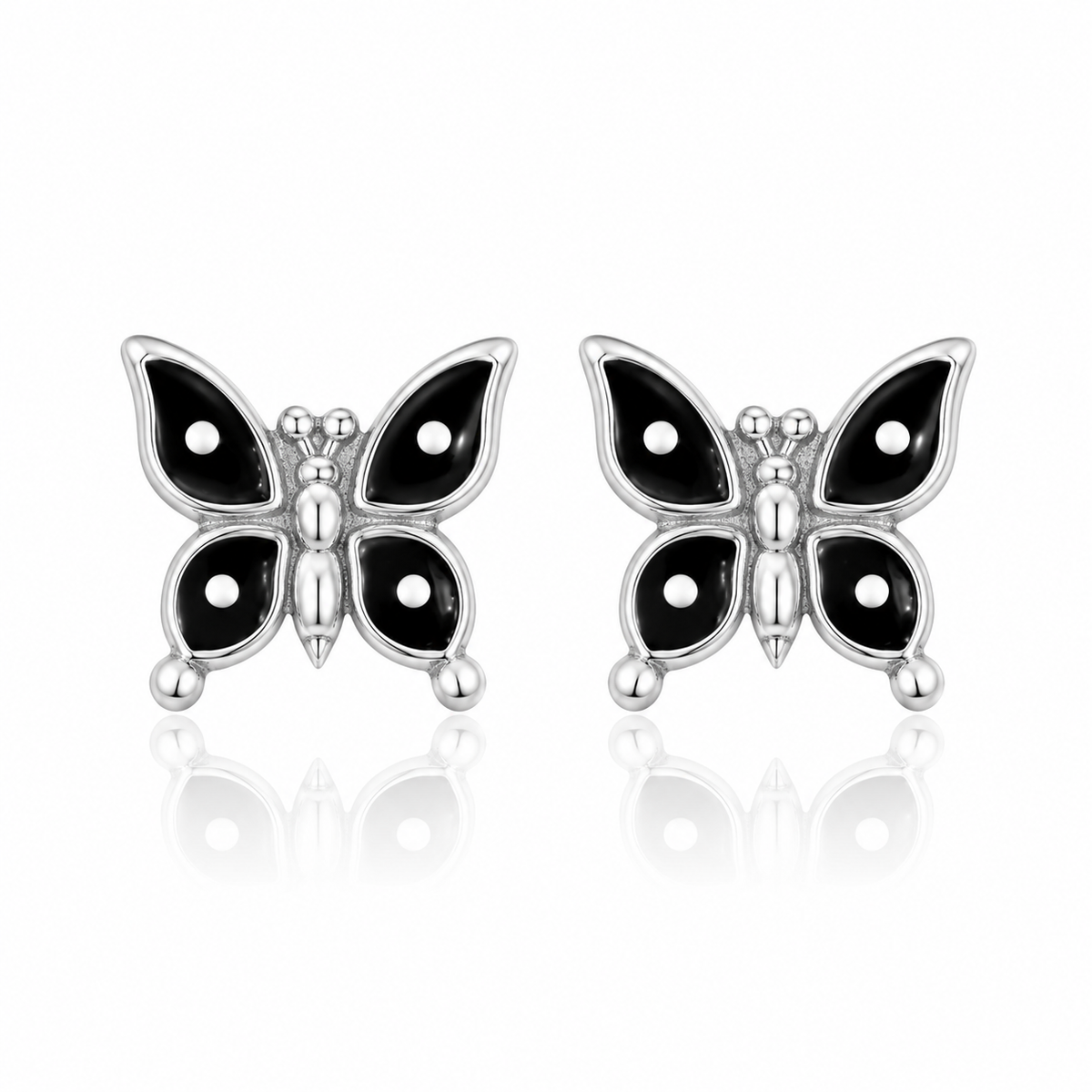 Moonlit Mariposa Stud Earrings