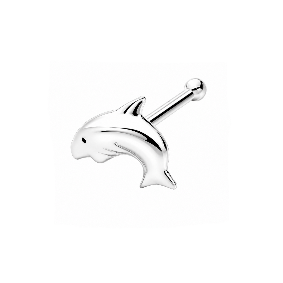 Dolphin Nose Bone Stud in 925 sterling silver – main view