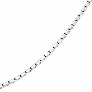 Oxidised Round Box Chain in 925 sterling silver – main view