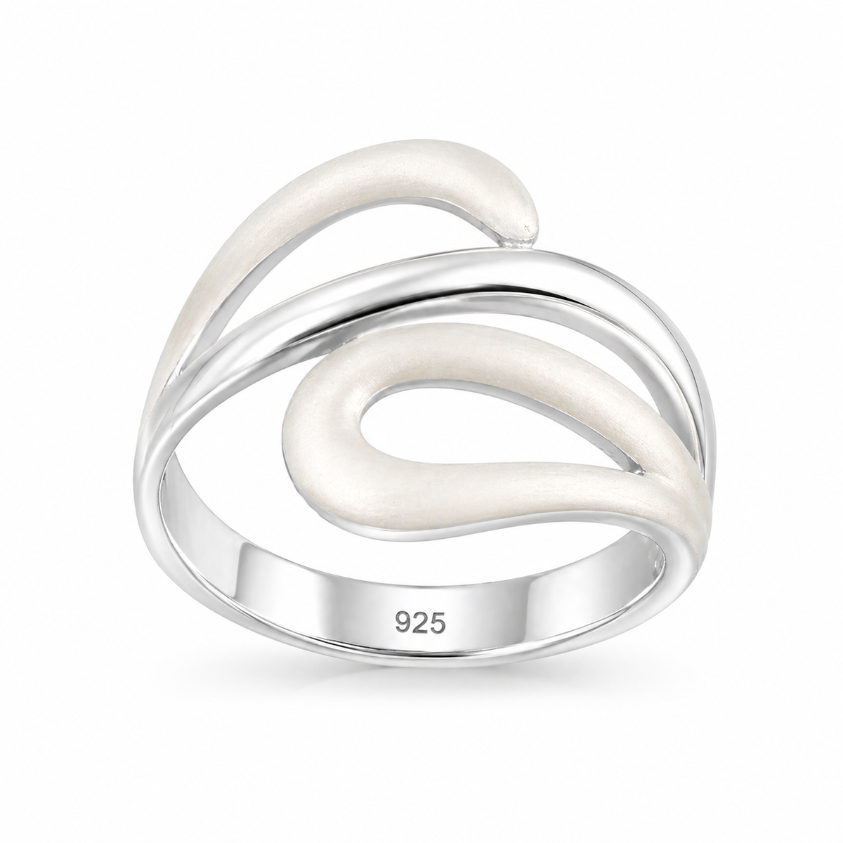 Satin & Silver Cutout Spoon Ring