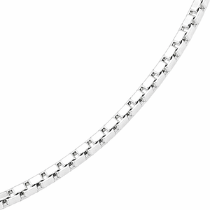 Square Box Link Chain in 925 sterling silver – main view