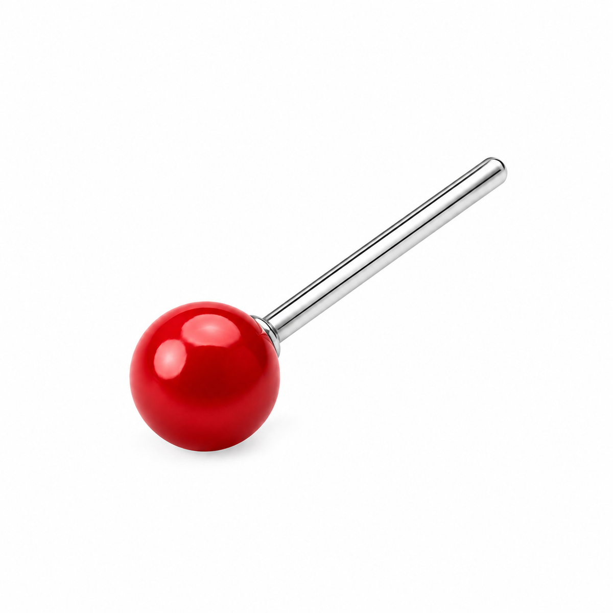 Colour Ball Nose Pin Stud in 925 sterling silver – additional view