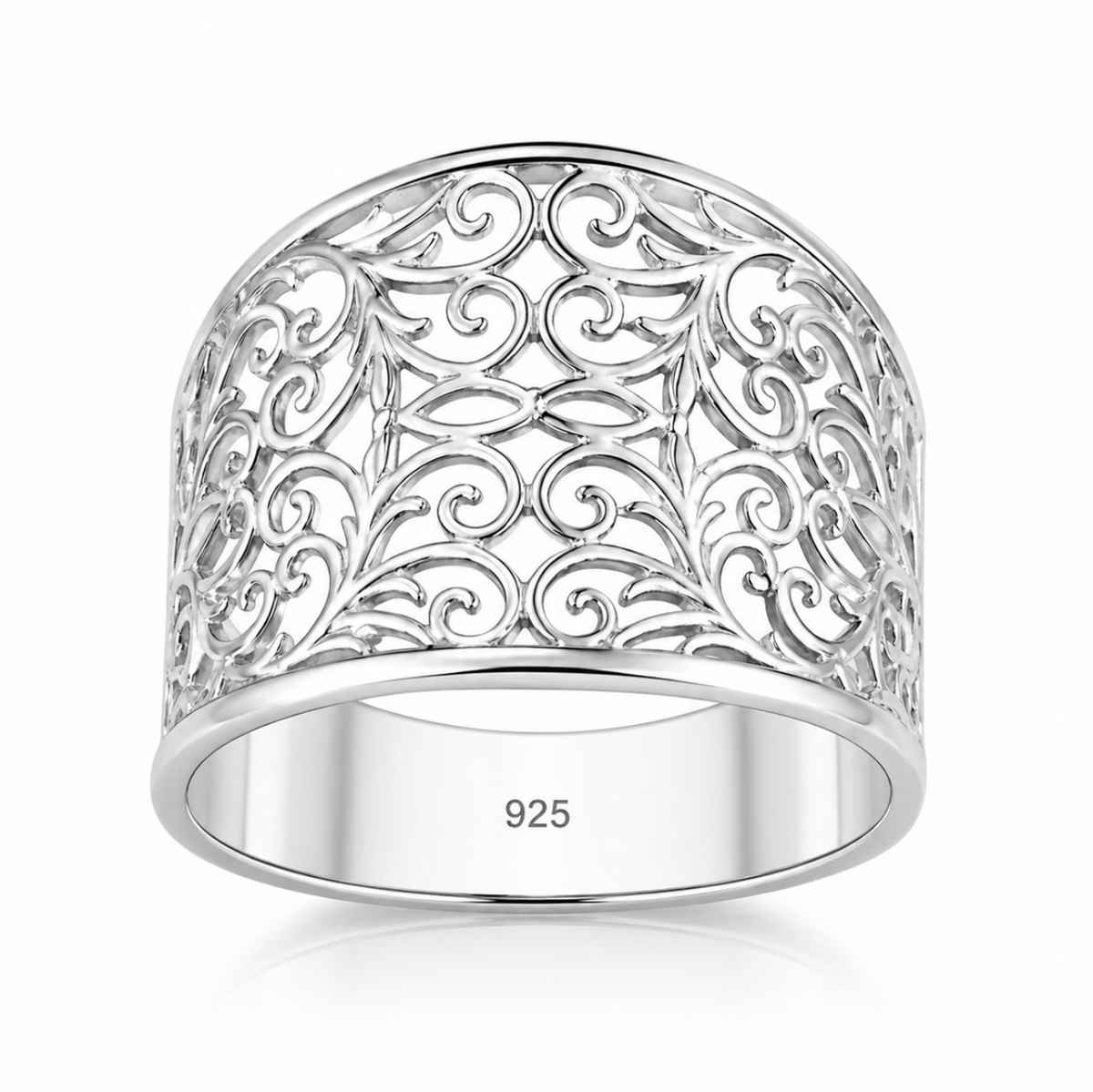Victorian Leaf Filigree Ring