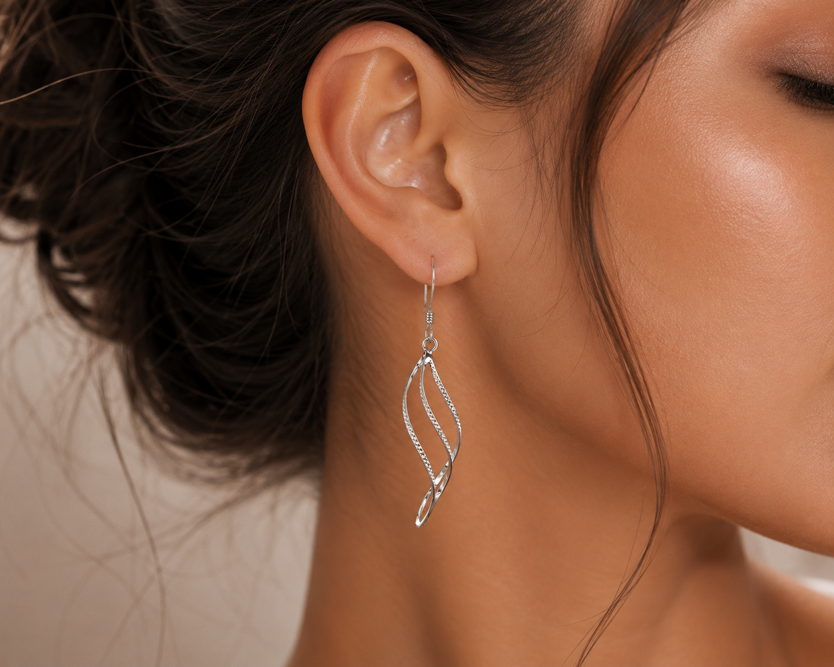 Whispering Flame Drop Earrings