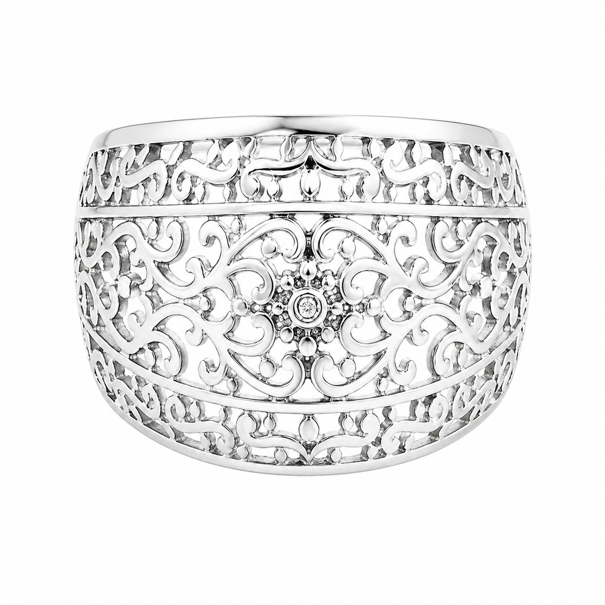 Wide Ornate Filigree Ring
