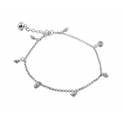 Shell Charms  Anklet With a Bell