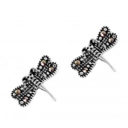 Marcasite Dragonfly Stud Earring