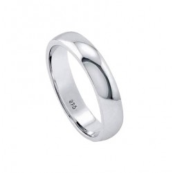 Plain Wedding Band Ring 4 mm