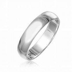 Plain Wedding Band Ring 5 mm