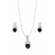 TWISTED TOP TRIANGLE CRYSTAL SET