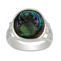 Oval  Dichroic Filigree Ring