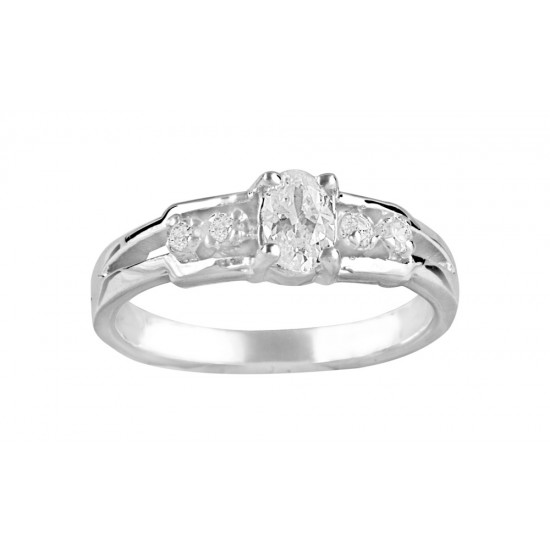 Oval Engagement Wedding Ring