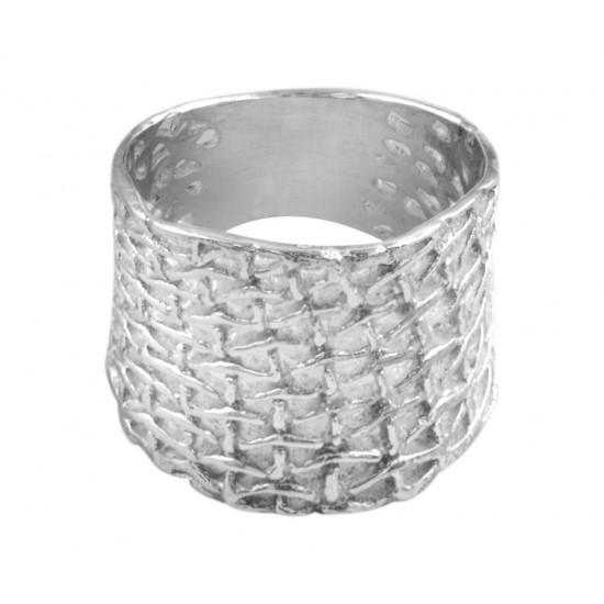 Weave Net Design Ring